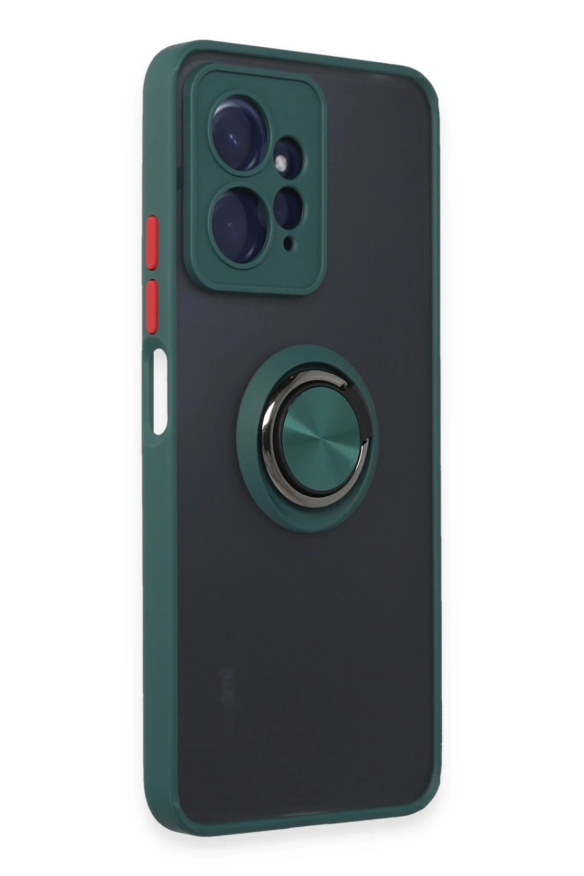 Xiaomi Redmi Note 12 4G Kılıf Montreal Yüzüklü Silikon Kapak - Yeşil-(5796) - Görsel 2