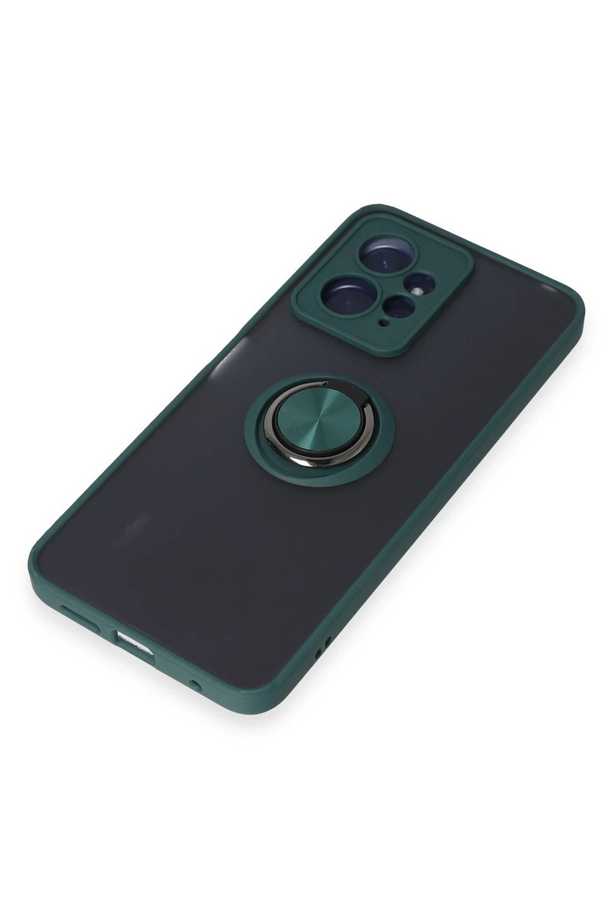 Xiaomi Redmi Note 12 4G Kılıf Montreal Yüzüklü Silikon Kapak - Yeşil-(5796) - Görsel 5