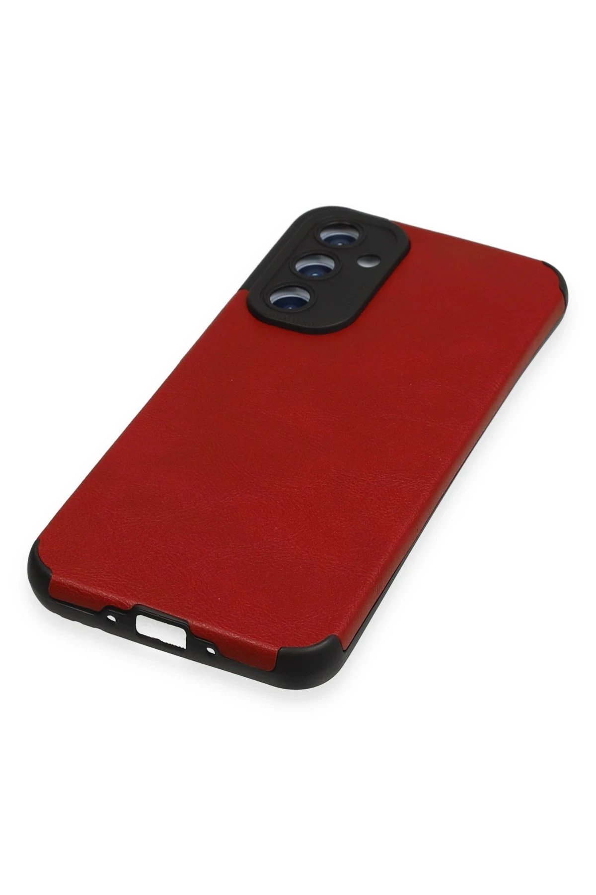 Samsung Galaxy A54 5G Kılıf Loop Deri Silikon - Kırmızı-(5796) - Görsel 4