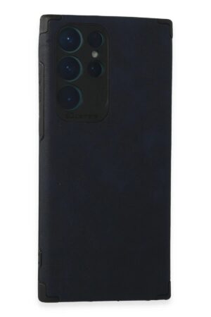 Samsung Galaxy S22 Ultra Kılıf Loop Deri Silikon - Lacivert-(5796)