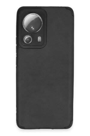 Xiaomi Mi 13 Lite Kılıf Loop Deri Silikon - Siyah-(5796)