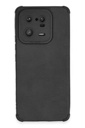 Xiaomi Mi 13 Pro Kılıf Loop Deri Silikon - Siyah-(5796)
