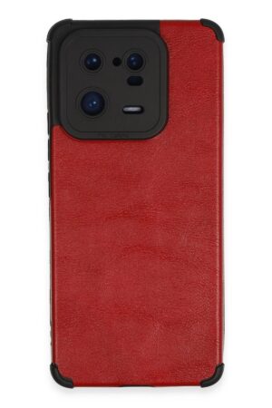 Xiaomi Mi 13 Pro Kılıf Loop Deri Silikon - Kırmızı-(5796)