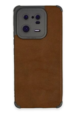 Xiaomi Mi 13 Pro Kılıf Loop Deri Silikon - Kahverengi-(5796)