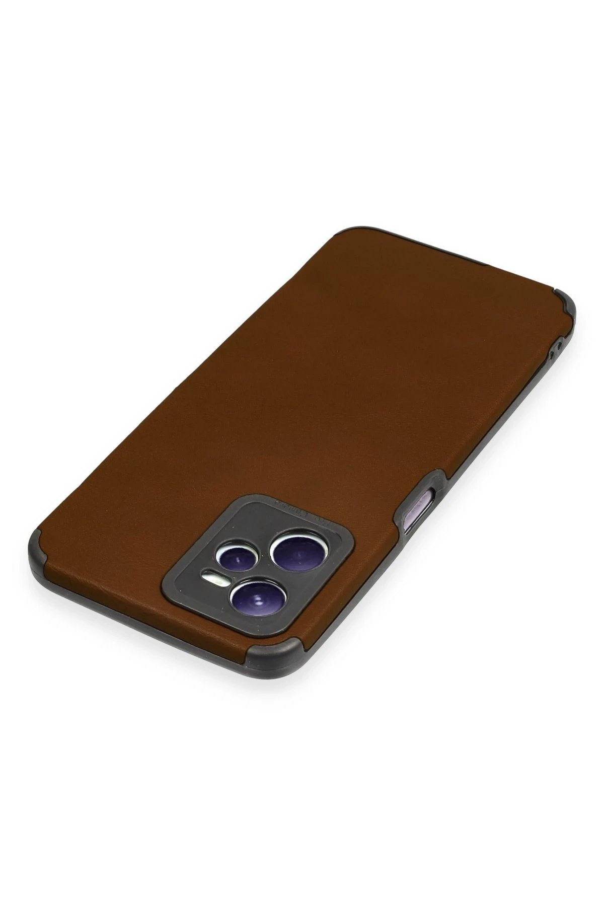 Realme C35 Kılıf Loop Deri Silikon - Kahverengi-(5796) - Görsel 3