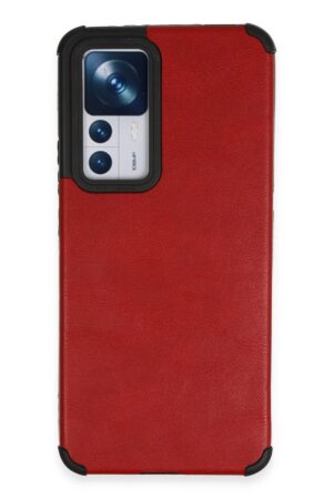Xiaomi Mi 12T Kılıf Loop Deri Silikon - Kırmızı-(5796)