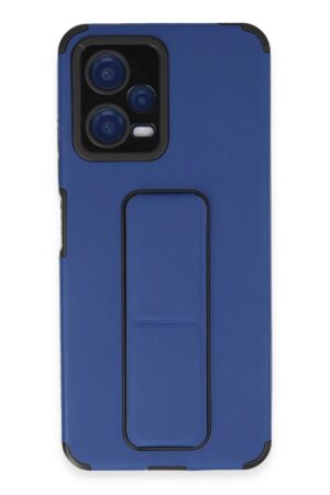 Xiaomi Poco X5 5G Kılıf Mega Standlı Silikon - Mavi-(5796)