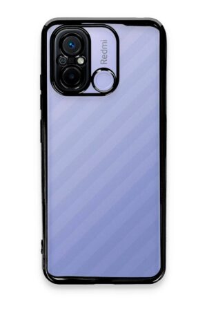 Xiaomi Redmi 12C Kılıf Lensli Silikon - Siyah-(5796)