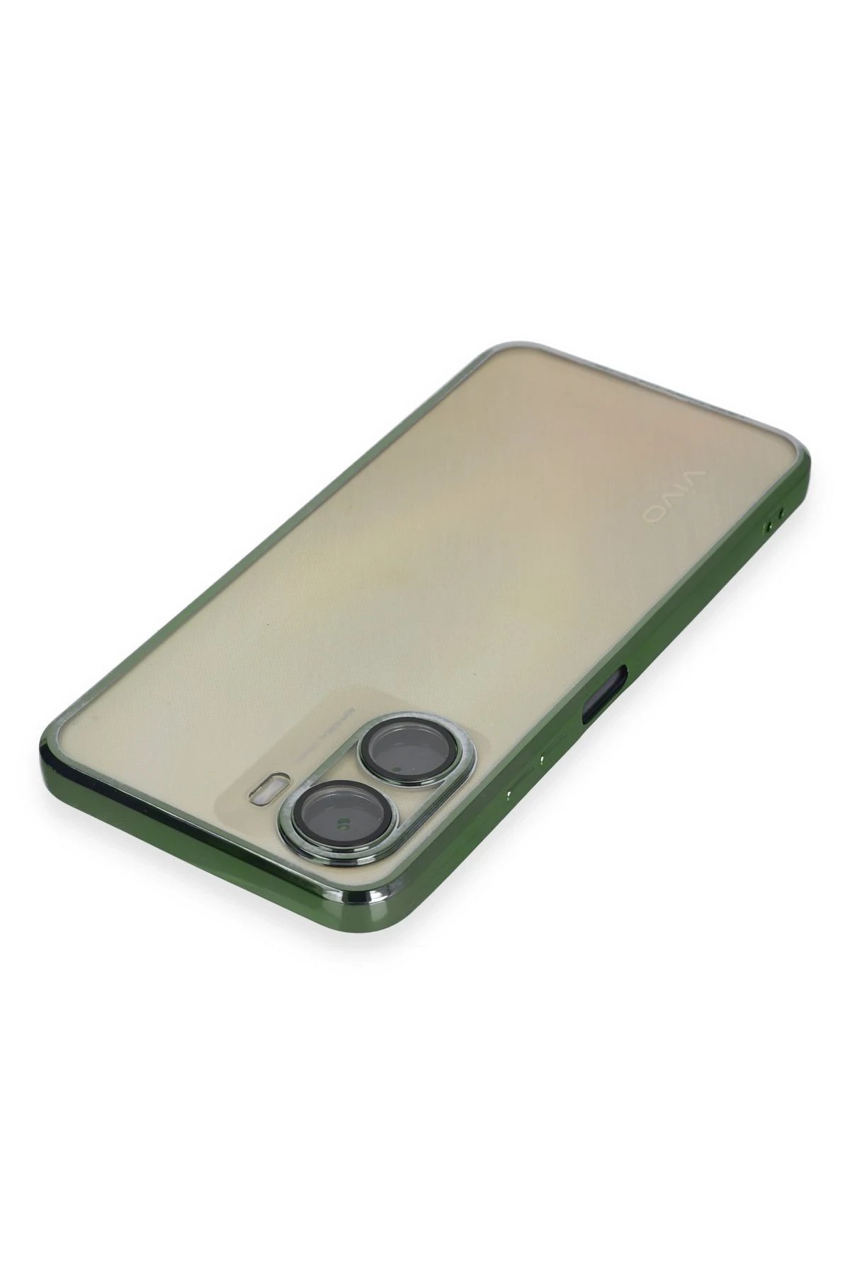 Vivo Y16 Kılıf Lensli Silikon - Yeşil-(5796) - Görsel 3