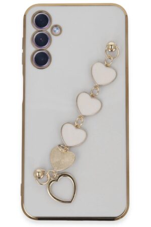 Samsung Galaxy A24 4G Kılıf Esila Silikon - Beyaz-(5796)