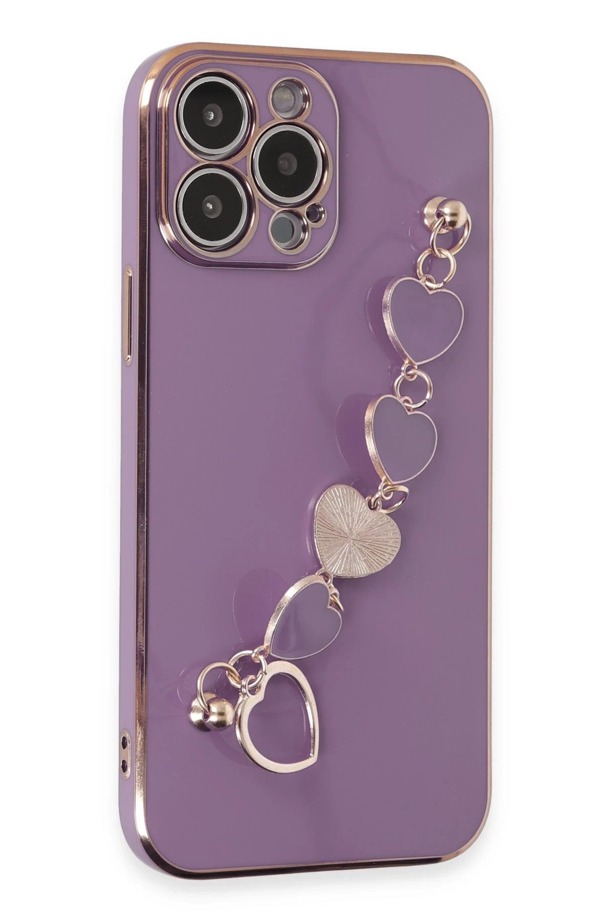 iPhone 13 Pro Max Kılıf Esila Silikon - Mor-(5796) - Görsel 3