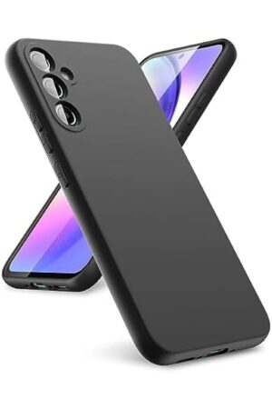 Samsung Galaxy A24 4G Kılıf First Silikon - Siyah-(5796)