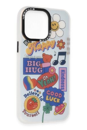 iPhone 14 Pro Kılıf Estoril Desenli Kapak - Estoril - 15-(5796)