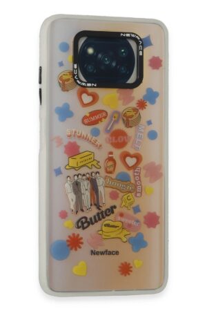 Xiaomi Pocophone X3 Kılıf Estoril Desenli Kapak - Estoril - 16-(5796)