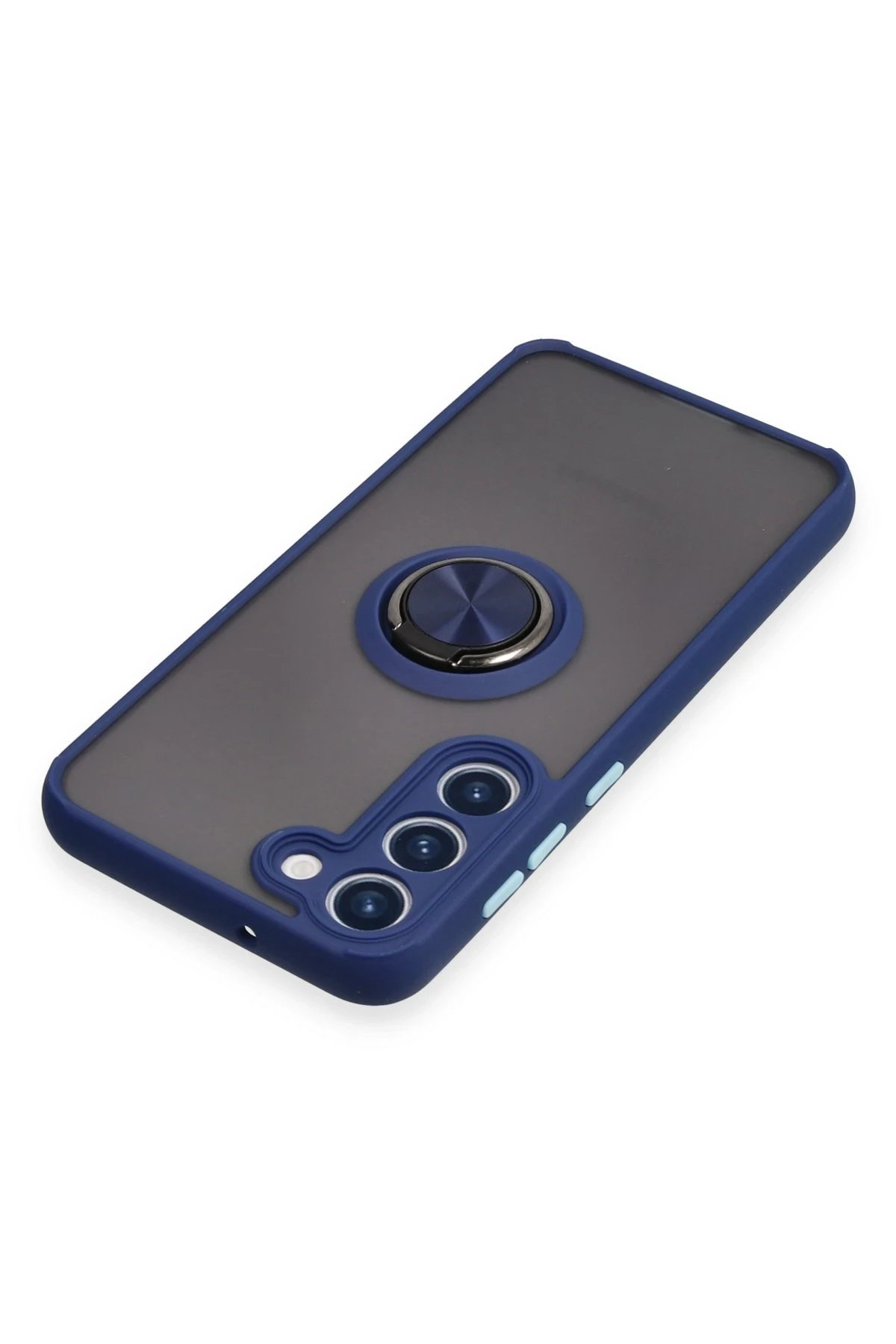 Samsung Galaxy S23 Plus Kılıf Montreal Yüzüklü Silikon Kapak - Lacivert-(5796) - Görsel 4