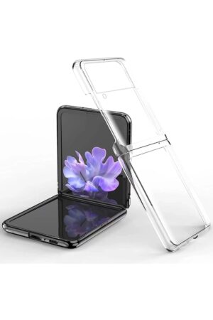 Samsung Galaxy Z Flip 3 Kılıf Fold TPU Silikon - Şeffaf-(5796)