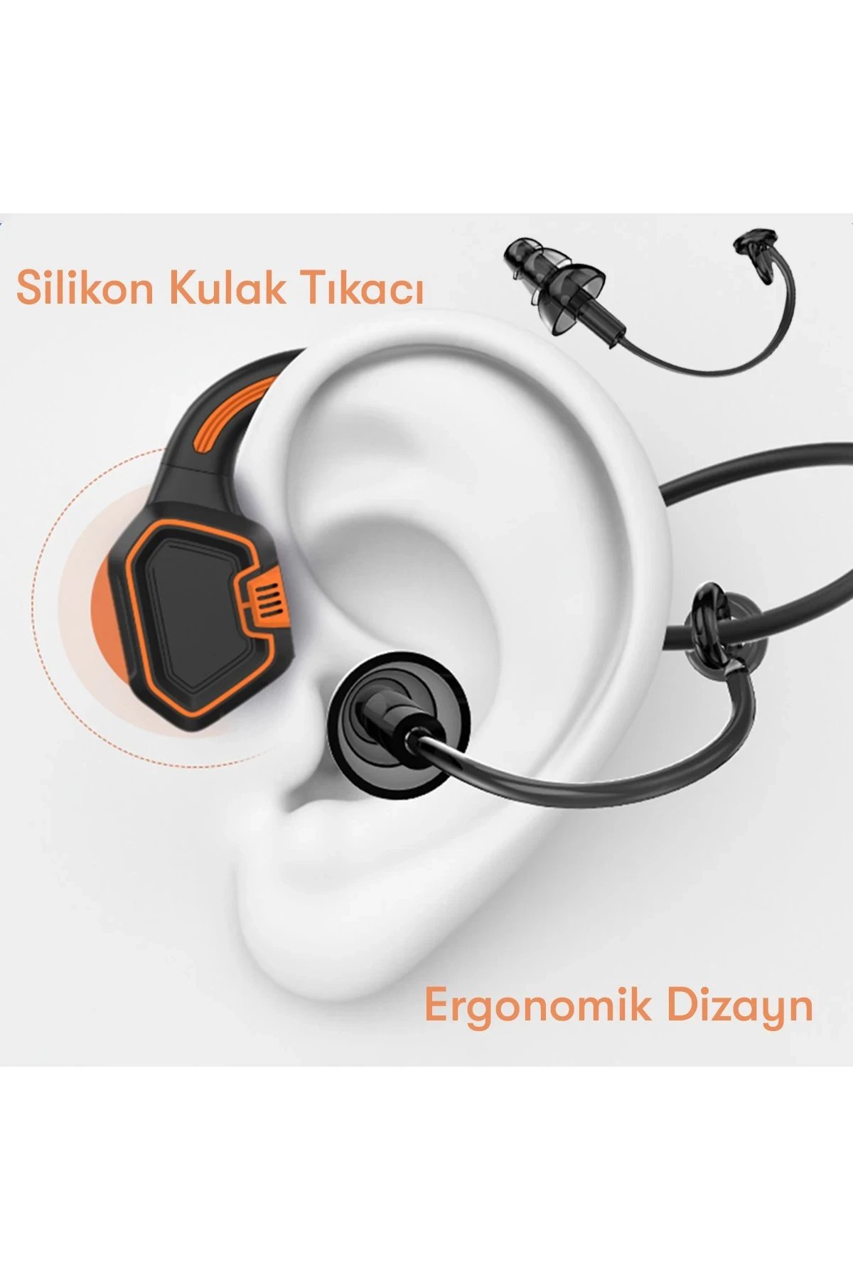 AS9 Suya Dayanıklı Bluetooth Kulaklık - Siyah-(5796) - Görsel 4