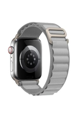Apple Watch 38mm Mountain Kordon - Gri-(5796)