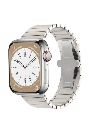 Apple Watch 38mm KR413 Fine Steel Kordon - Yıldız Işığı-(5796)