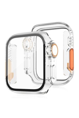 Apple Watch 41mm Watch 49mm Kasa Dönüştürücü ve Ekran Koruyucu - Şeffaf-(5796)