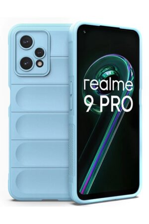Realme 9 Pro 5G Kılıf Optimum Silikon - Sky Blue-(5796)