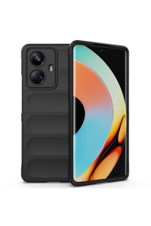 Realme 10 Pro 5G Kılıf Optimum Silikon - Siyah-(5796)