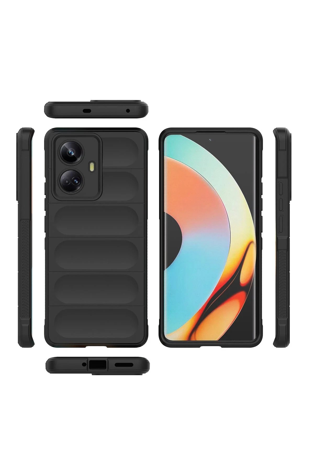 Realme 10 Pro 5G Kılıf Optimum Silikon - Kırmızı-(5796) - Görsel 3