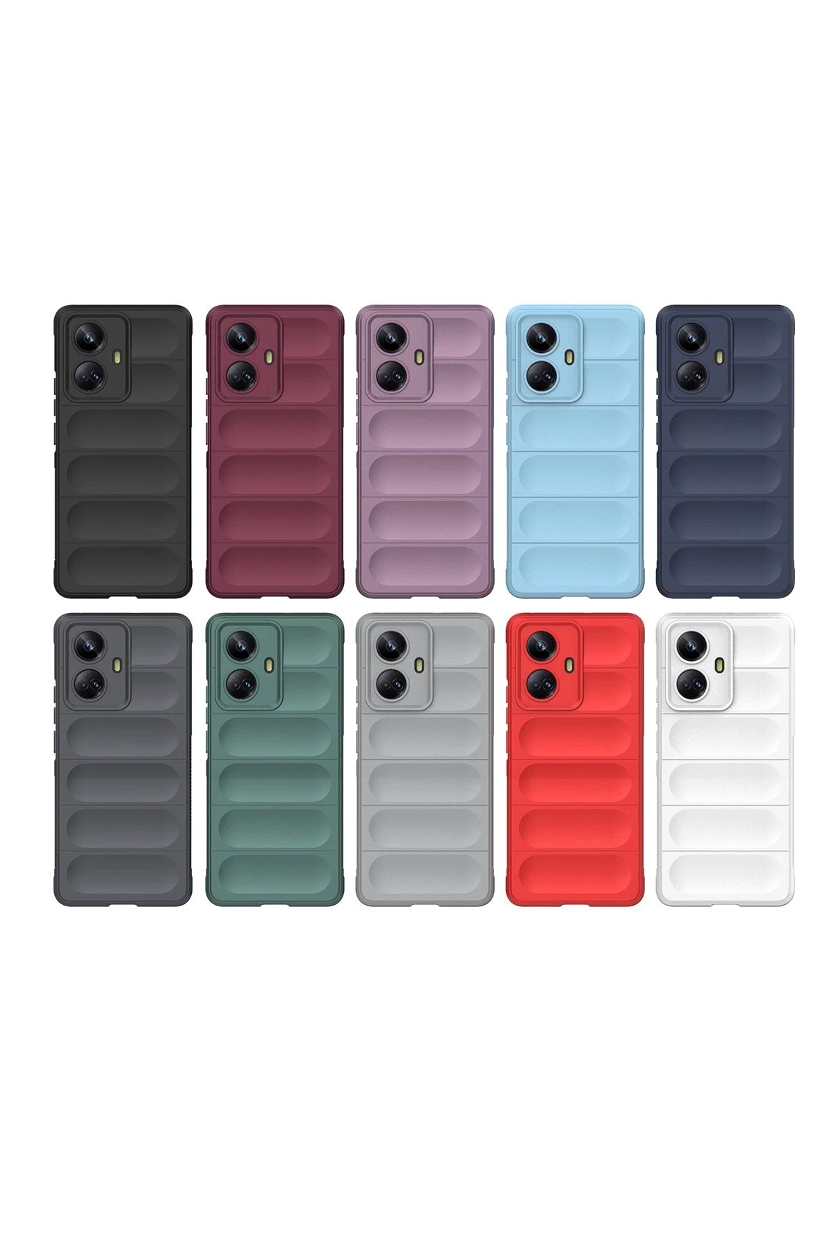 Realme 10 Pro 5G Kılıf Optimum Silikon - Kırmızı-(5796) - Görsel 4