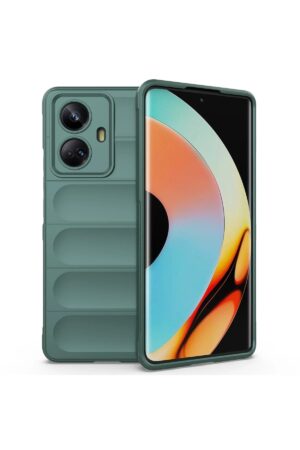 Realme 10 Pro 5G Kılıf Optimum Silikon - Koyu Yeşil-(5796)