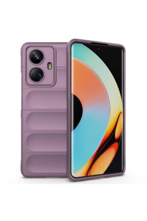 Realme 10 Pro 5G Kılıf Optimum Silikon - Mor-(5796)
