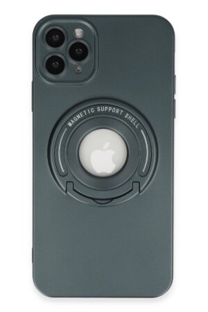 iPhone 12 Pro Kılıf Lukka Magneticsafe Kapak - Koyu Yeşil-(5796)