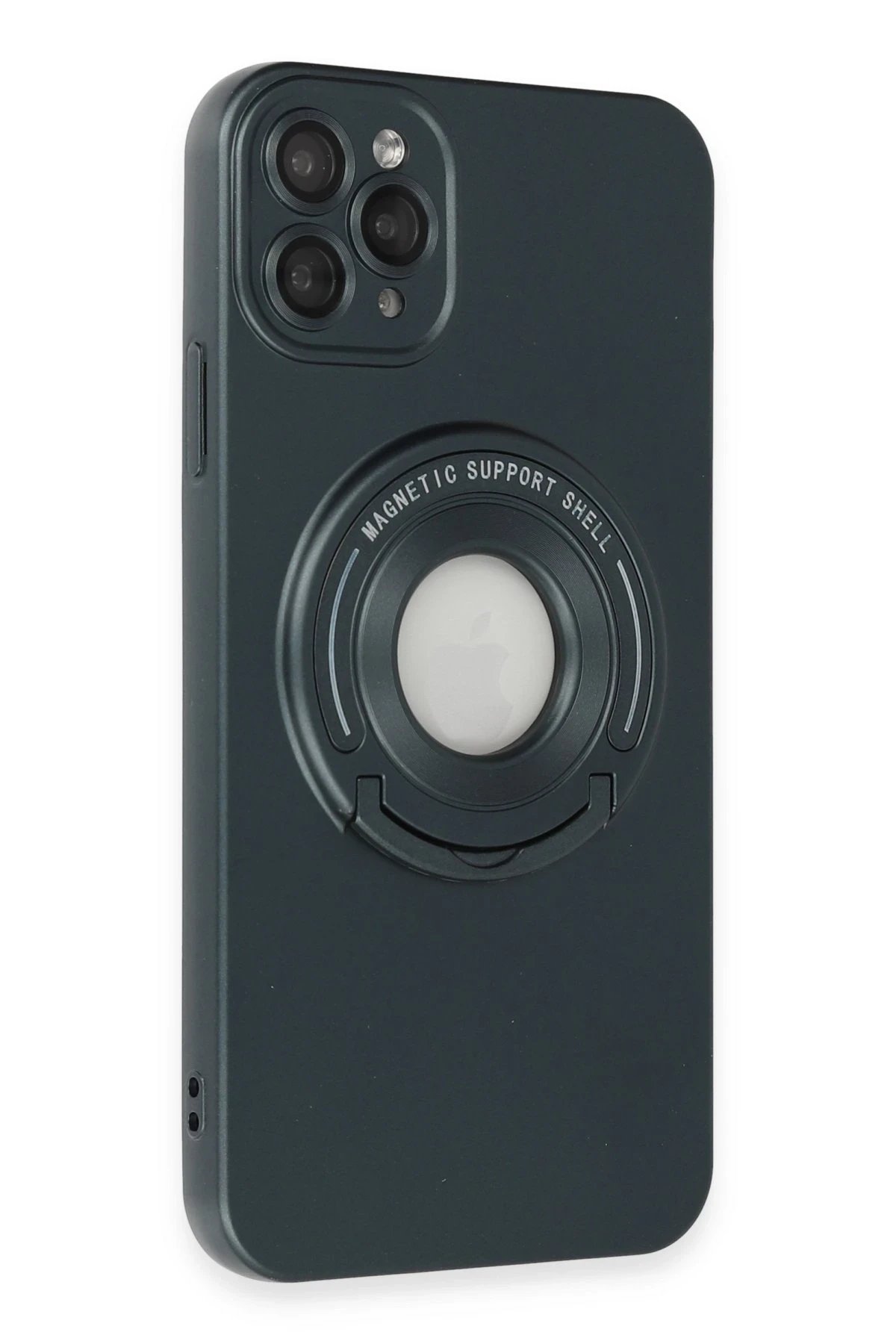 iPhone 12 Pro Max Kılıf Lukka Magneticsafe Kapak - Koyu Yeşil-(5796) - Görsel 2