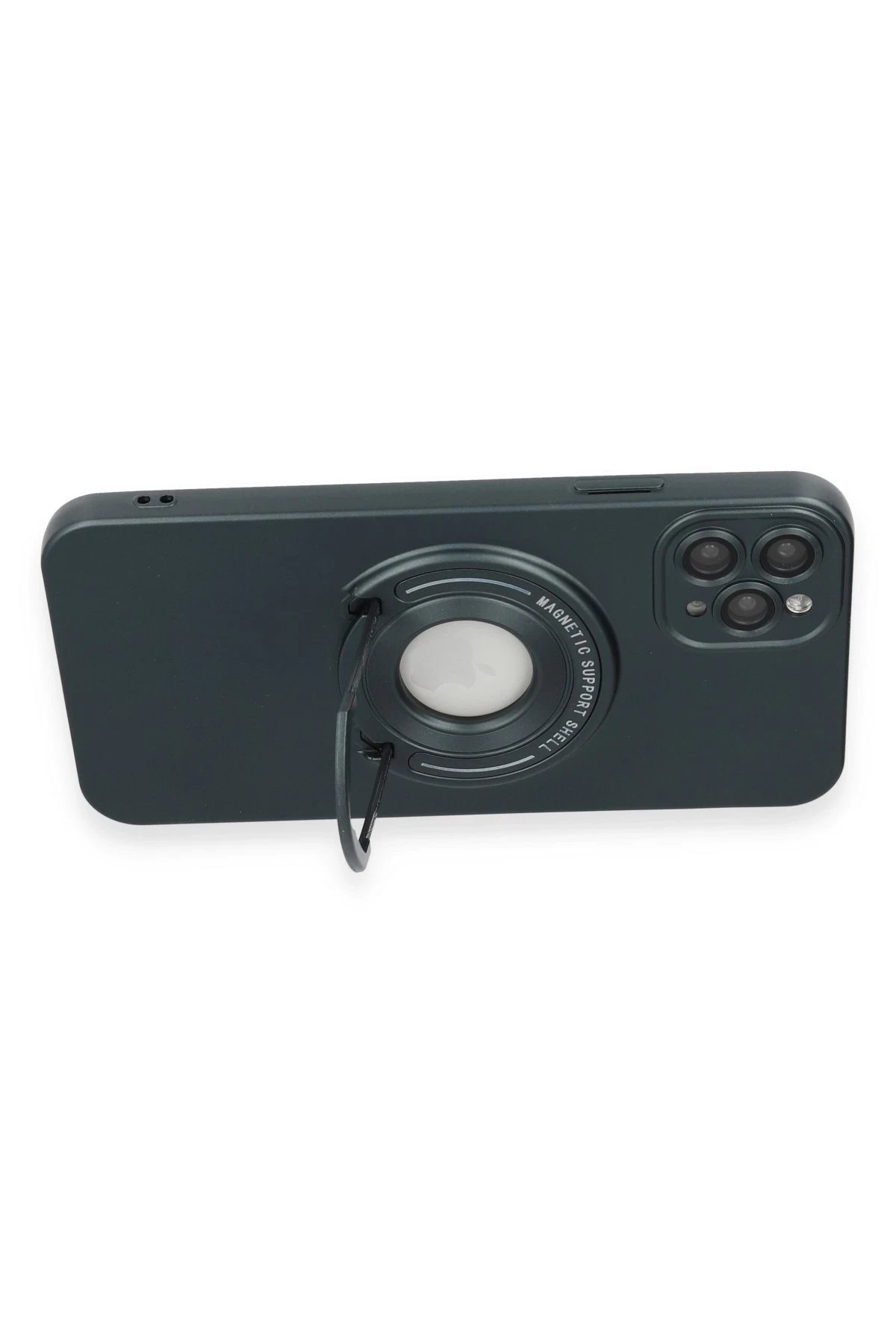 iPhone 12 Pro Max Kılıf Lukka Magneticsafe Kapak - Koyu Yeşil-(5796) - Görsel 3