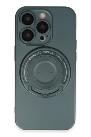 iPhone 14 Pro Kılıf Lukka Magneticsafe Kapak - Koyu Yeşil-(5796)