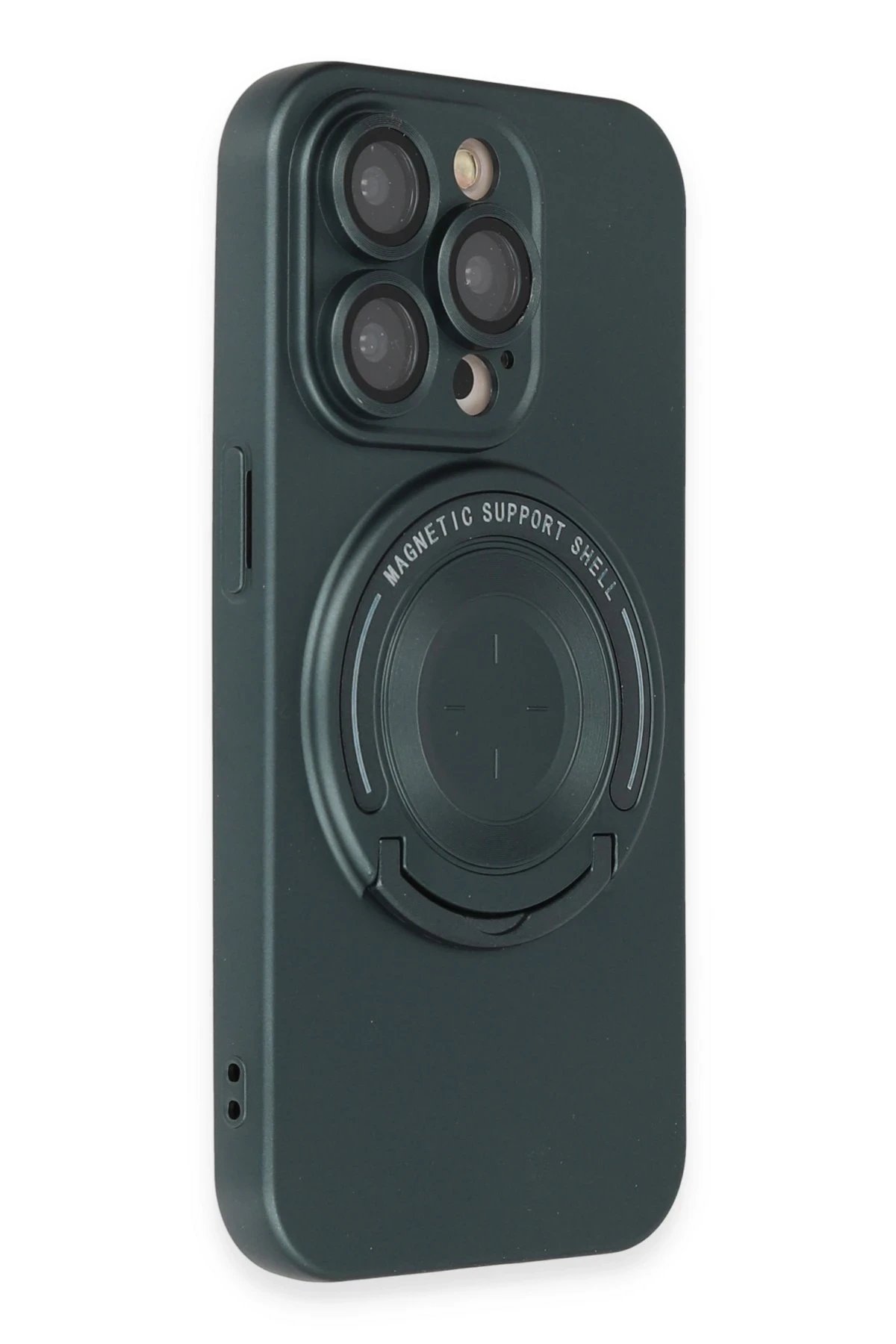 iPhone 14 Pro Kılıf Lukka Magneticsafe Kapak - Koyu Yeşil-(5796) - Görsel 2