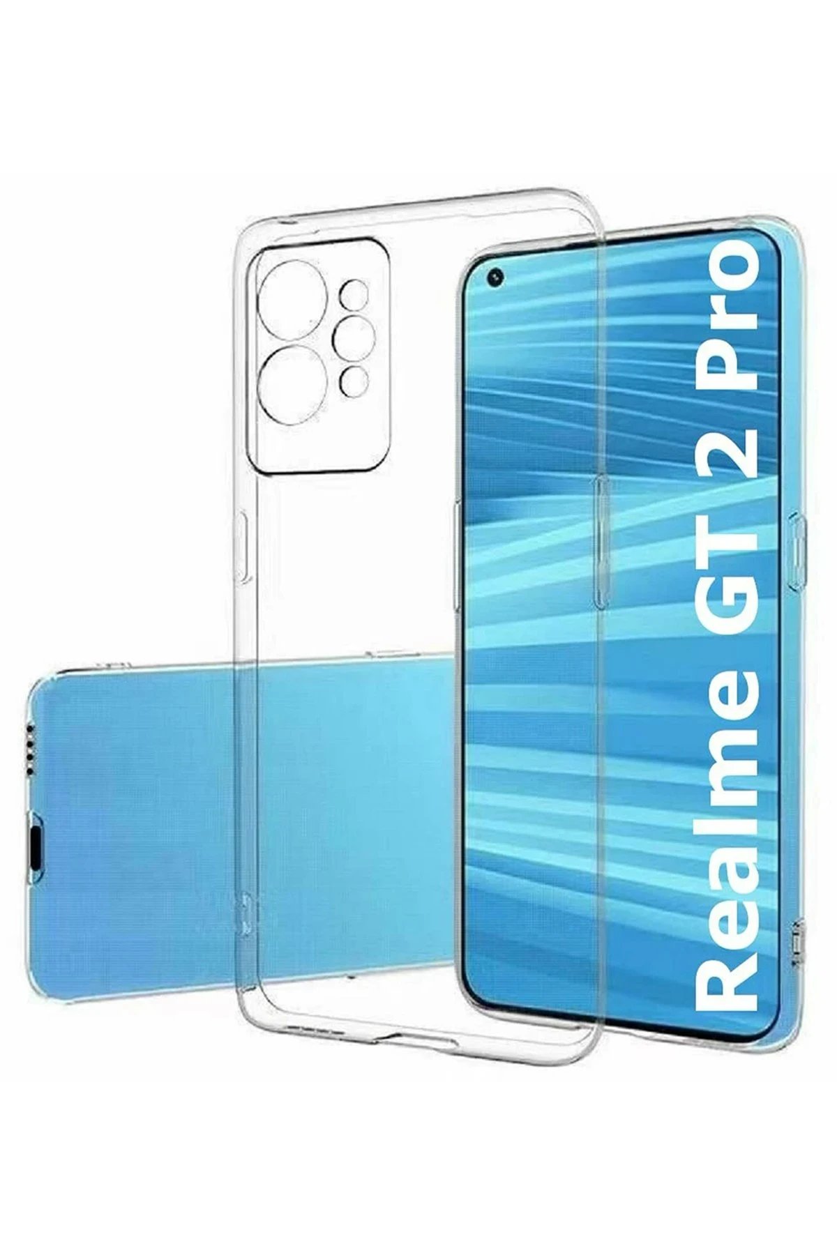 Realme GT2 Pro 5G Kılıf Lüx Şeffaf Silikon-(5796) - Görsel 4