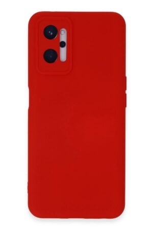 Realme 9i 4G Kılıf Nano içi Kadife Silikon - Kırmızı-(5796)