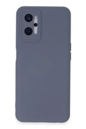 Realme 9i 4G Kılıf Nano içi Kadife Silikon - Gri-(5796)
