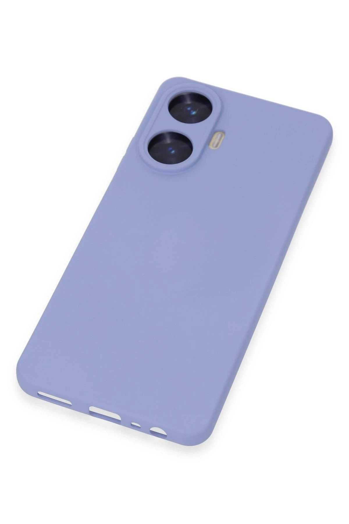 Realme C55 Kılıf Nano içi Kadife Silikon - Lila-(5796) - Görsel 2