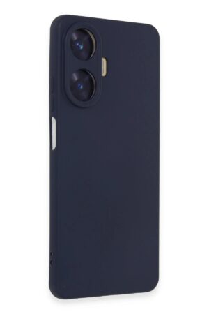 Realme C55 Kılıf Nano içi Kadife Silikon - Mor-(5796)