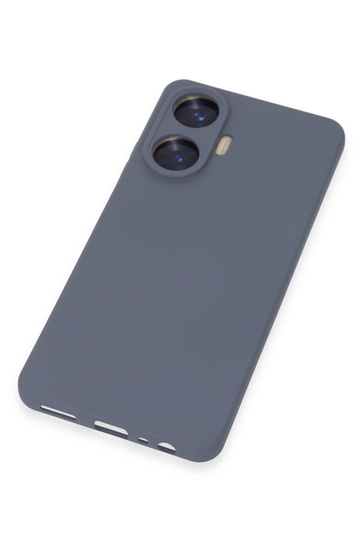 Realme C55 Kılıf Nano içi Kadife Silikon - Gri-(5796) - Görsel 2