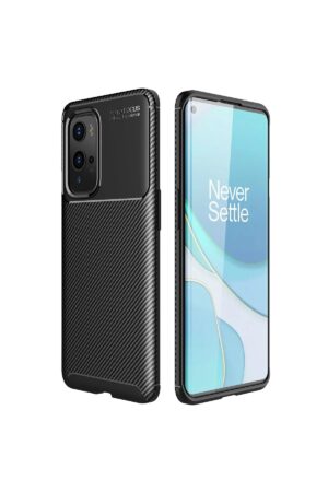 One Plus 9 Pro Kılıf Auto Focus Karbon Kapak - Siyah-(5796)