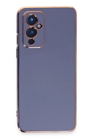 One Plus 9 Kılıf Volet Silikon - Mavi-(5796)