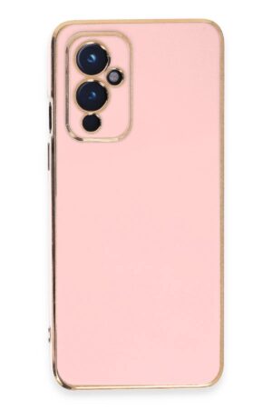 One Plus 9 Kılıf Volet Silikon - Pembe-(5796)