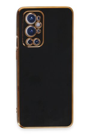 One Plus 9 Pro Kılıf Volet Silikon - Siyah-(5796)