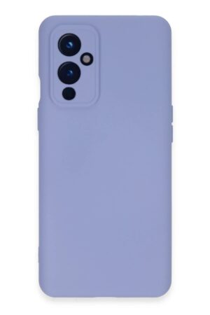 One Plus 9 Kılıf Nano içi Kadife Silikon - Lila-(5796)