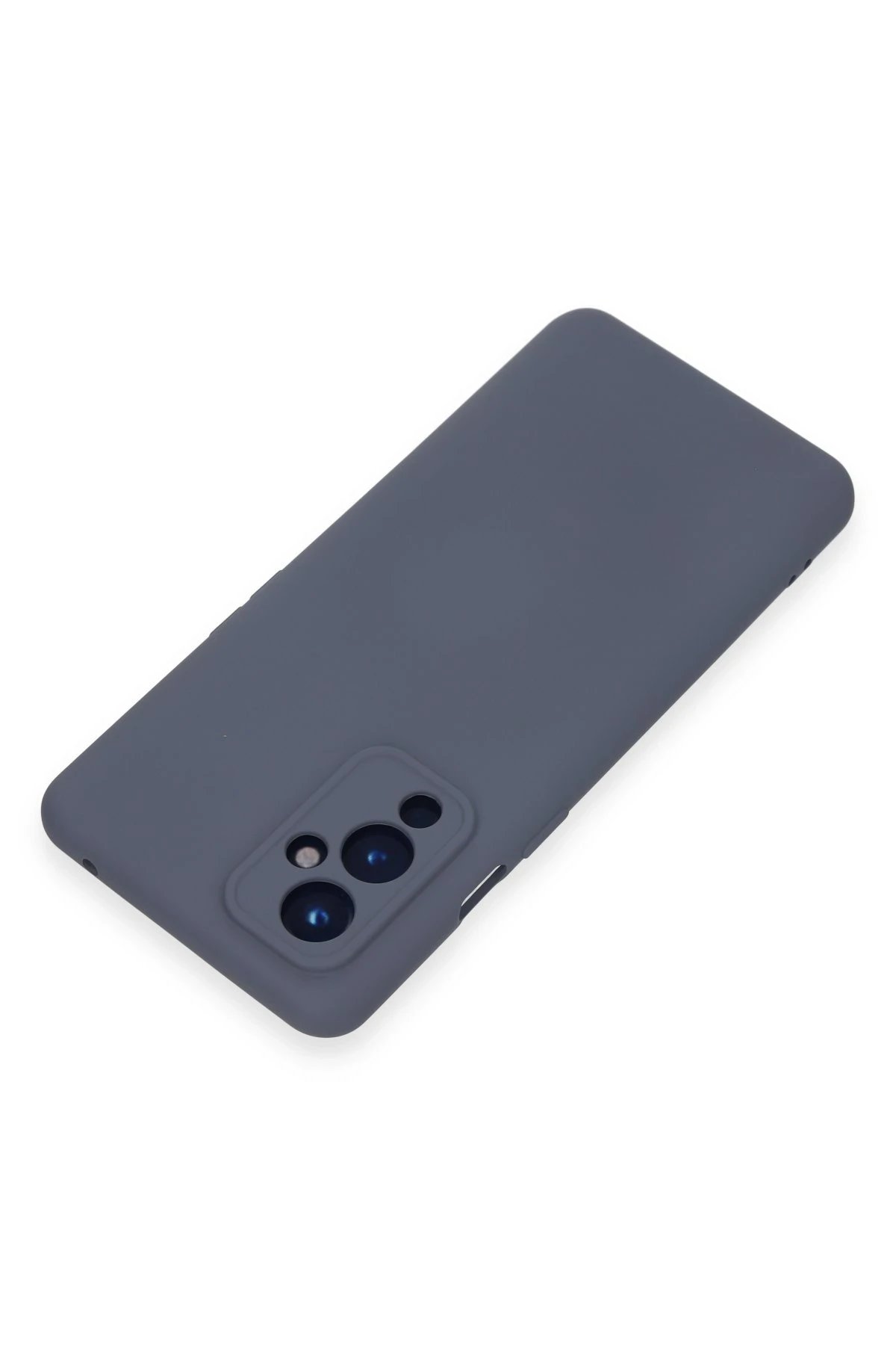 One Plus 9 Kılıf Nano içi Kadife Silikon - Gri-(5796) - Görsel 3