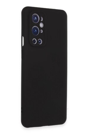 One Plus 9 Pro Kılıf Nano içi Kadife Silikon - Siyah-(5796)