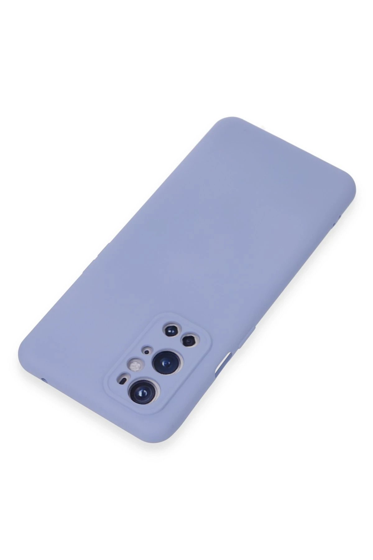 One Plus 9 Pro Kılıf Nano içi Kadife Silikon - Mavi-(5796) - Görsel 3