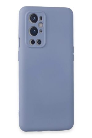 One Plus 9 Pro Kılıf Nano içi Kadife Silikon - Mor-(5796)